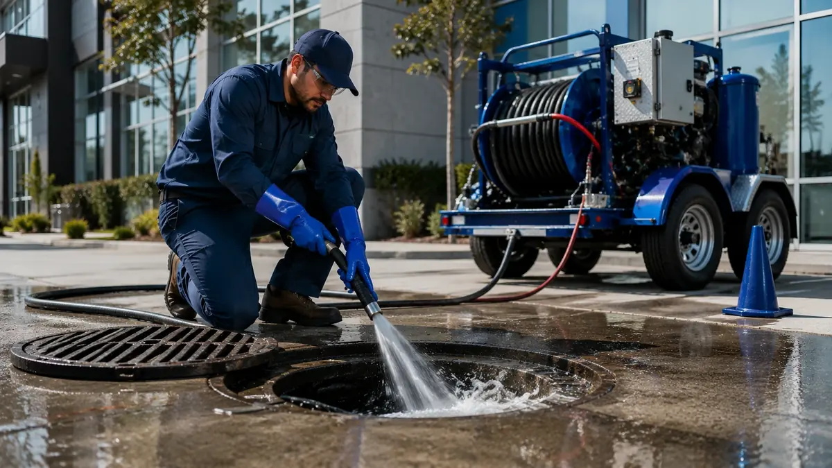 Commercial Hydro Jet Drain Cleaning in Laton