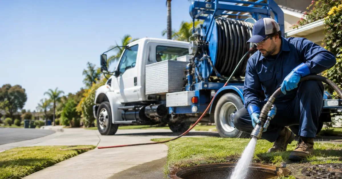 Hydro jet sewer cleaning Laton