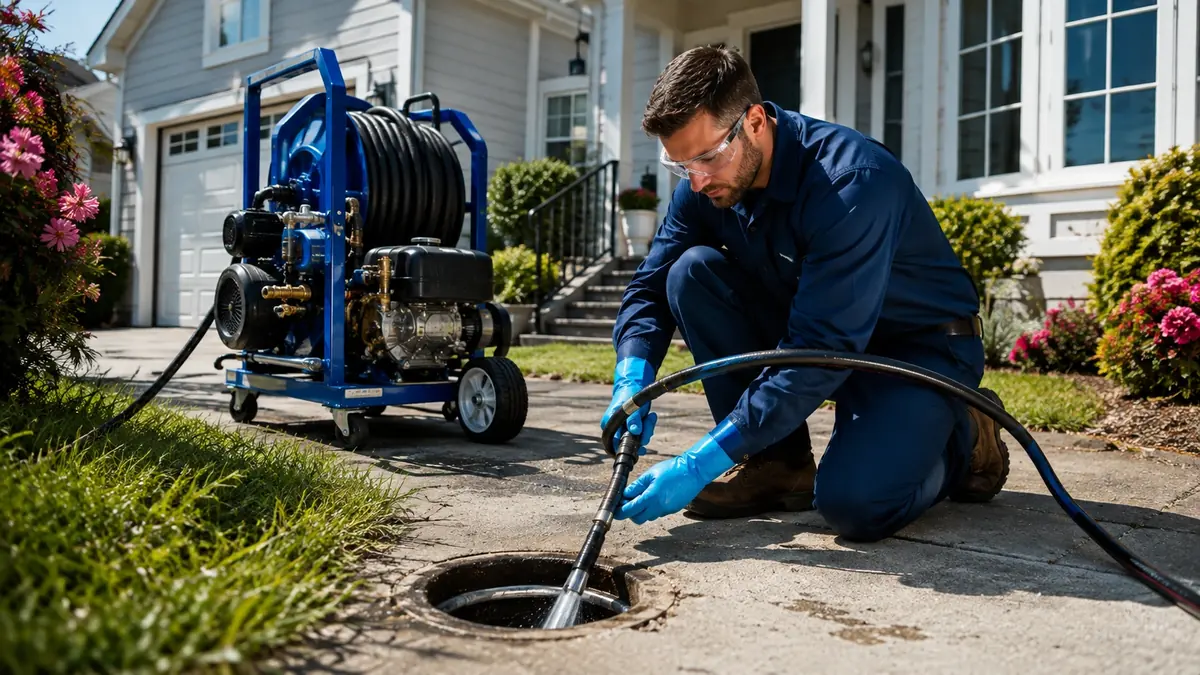 Residential Hydro Jet Drain Cleaning in Laton