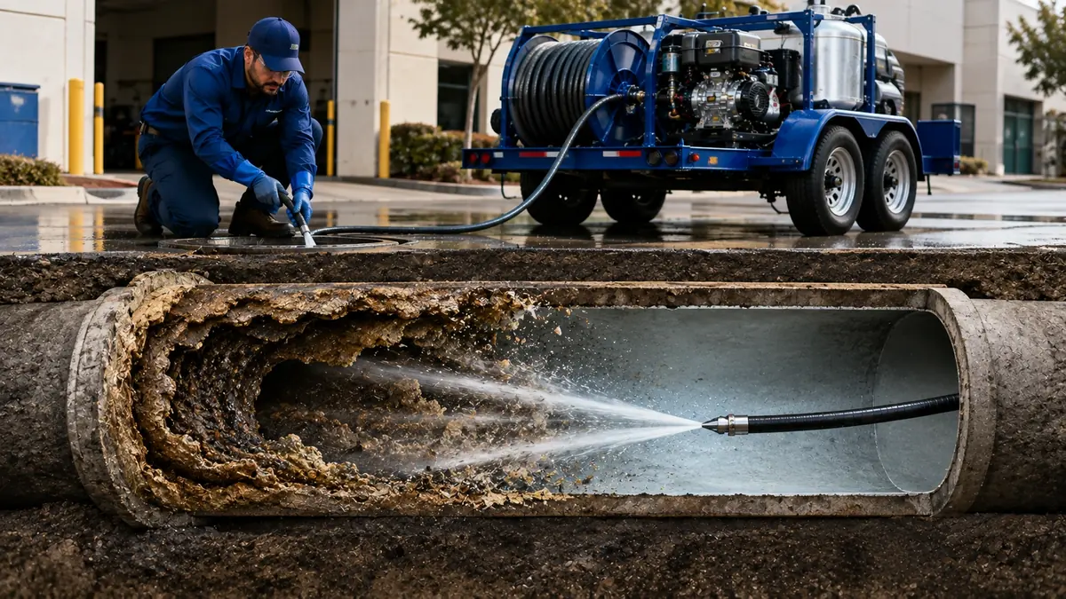 Sewer Pipe Descaling in Laton